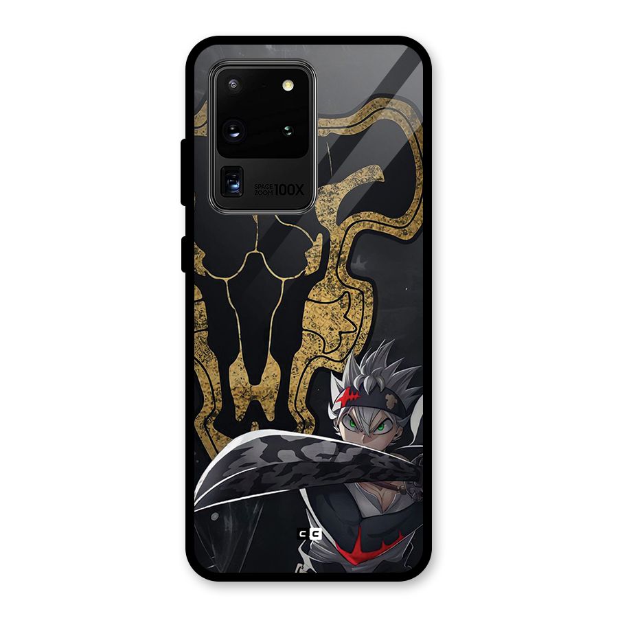 Asta With Black Bulls Glass Back Case for Galaxy S20 Ultra