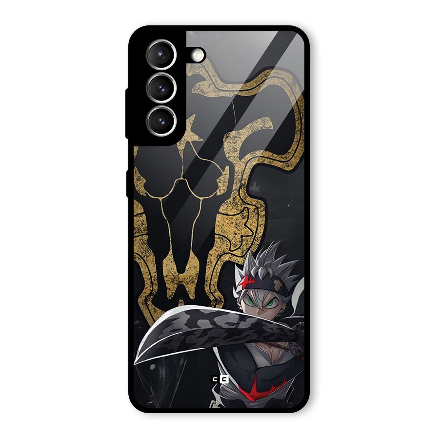 Asta With Black Bulls Glass Back Case for Galaxy S21 5G