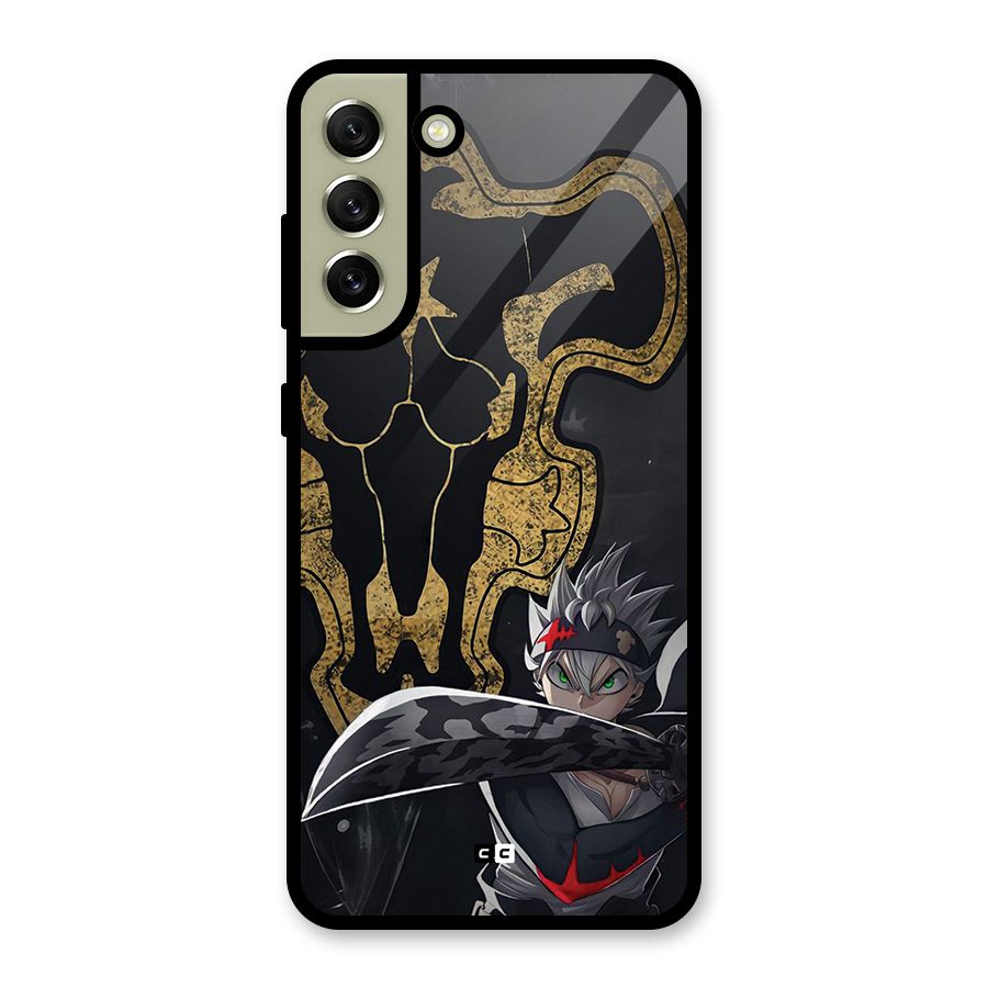 Asta With Black Bulls Glass Back Case for Galaxy S21 FE 5G