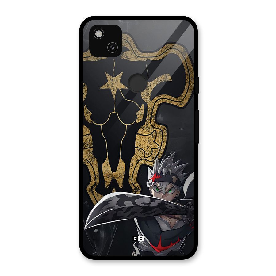 Asta With Black Bulls Glass Back Case for Google Pixel 4a