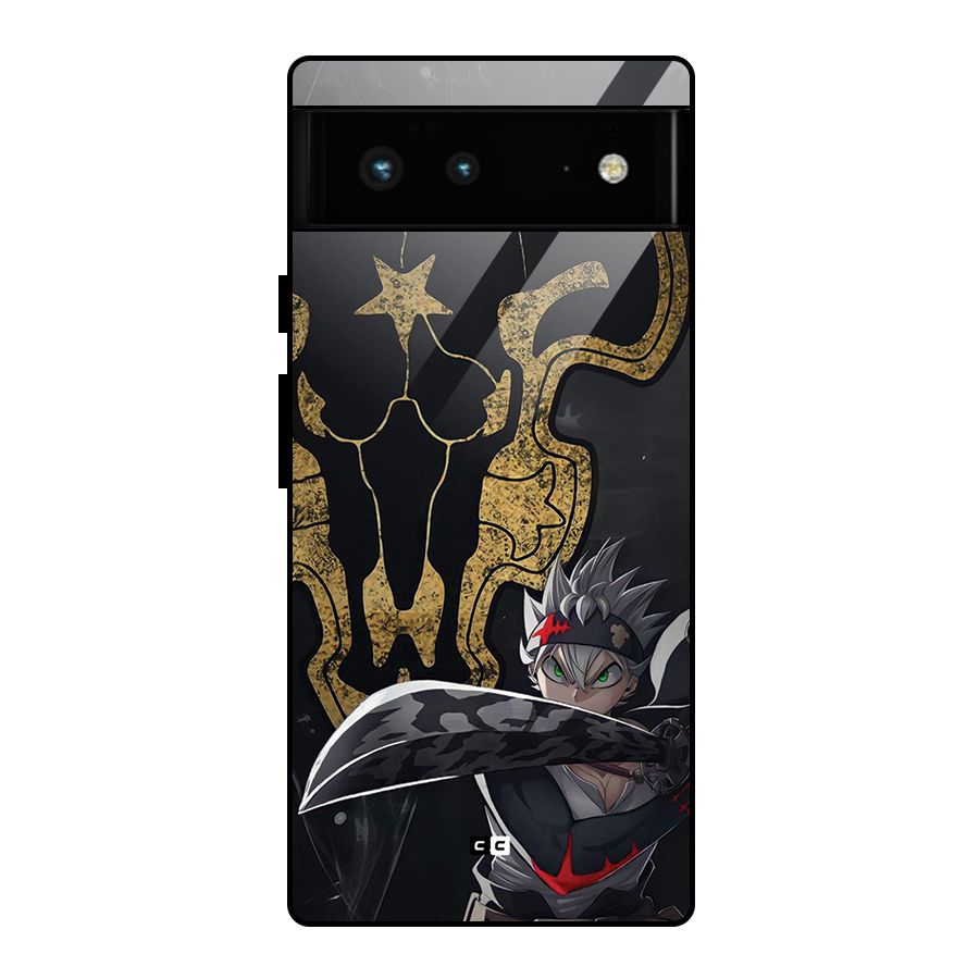 Asta With Black Bulls Glass Back Case for Google Pixel 6