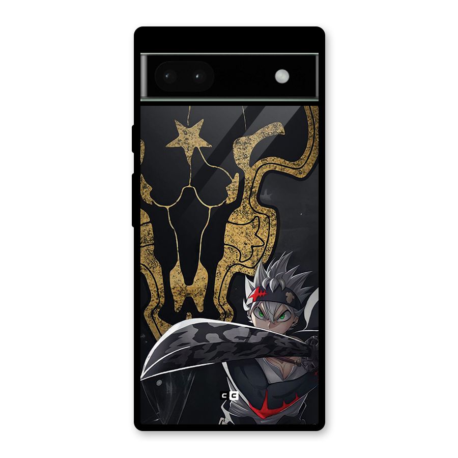 Asta With Black Bulls Glass Back Case for Google Pixel 6a