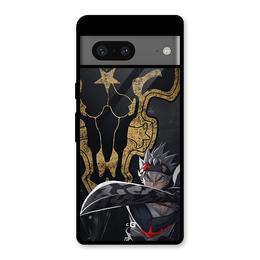 Asta With Black Bulls Glass Back Case for Google Pixel 7