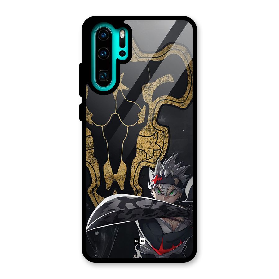 Asta With Black Bulls Glass Back Case for Huawei P30 Pro