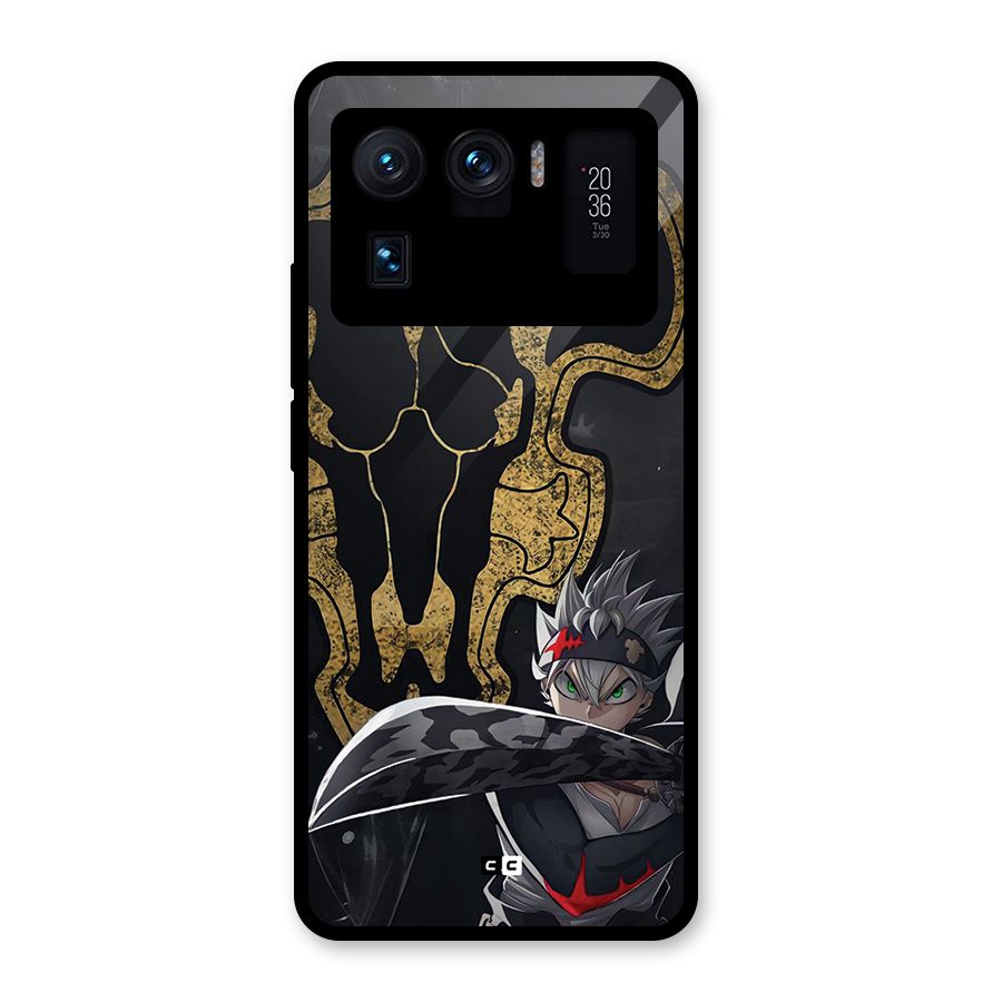 Asta With Black Bulls Glass Back Case for Mi 11 Ultra