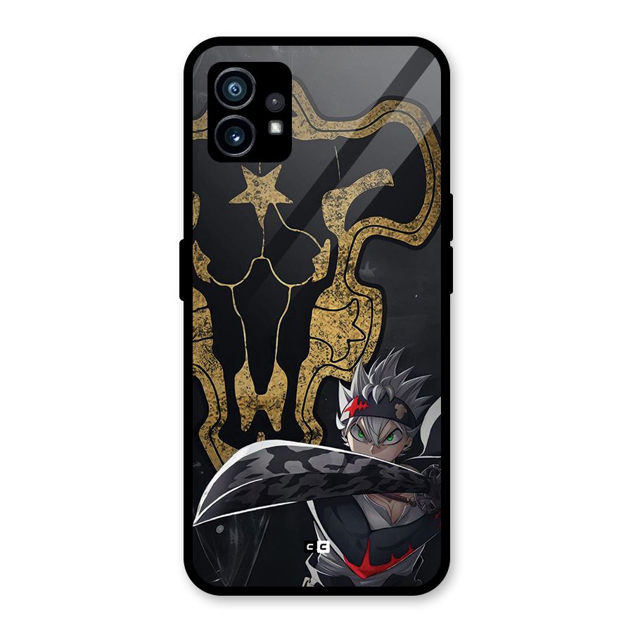 Asta With Black Bulls Glass Back Case for Nothing Phone 1