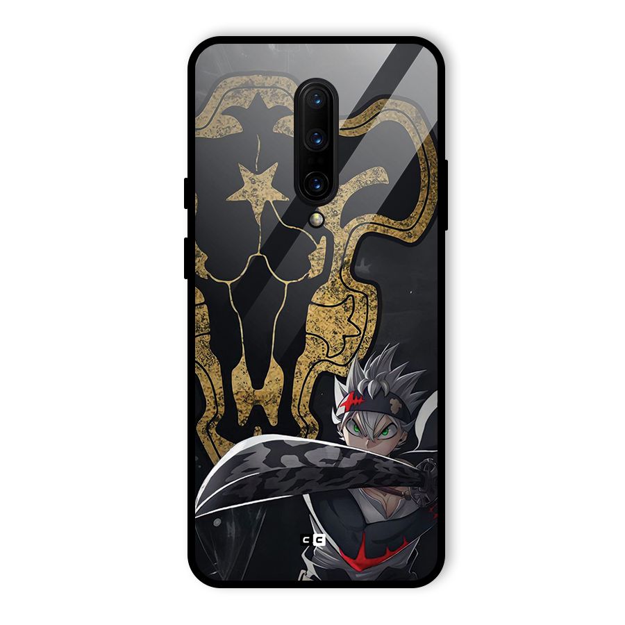 Asta With Black Bulls Glass Back Case for OnePlus 7 Pro