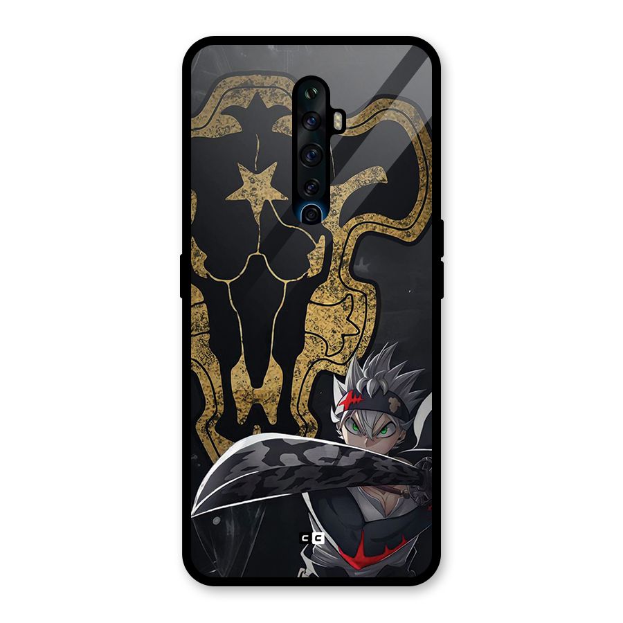 Asta With Black Bulls Glass Back Case for Oppo Reno2 Z