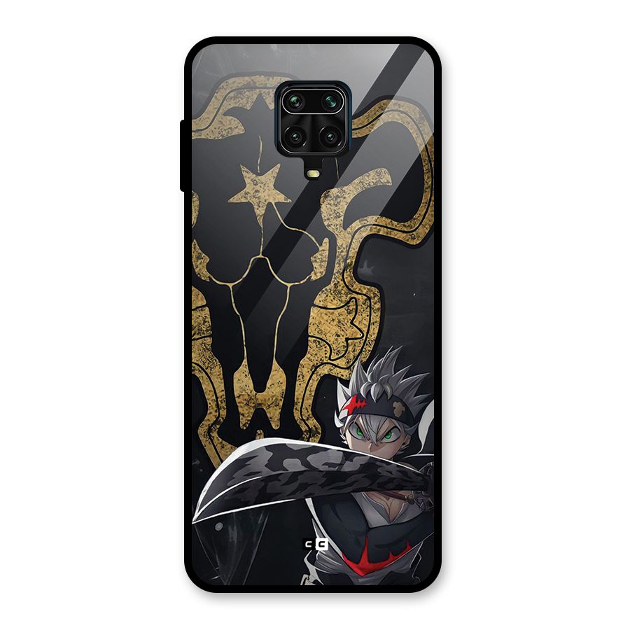 Asta With Black Bulls Glass Back Case for Poco M2 Pro