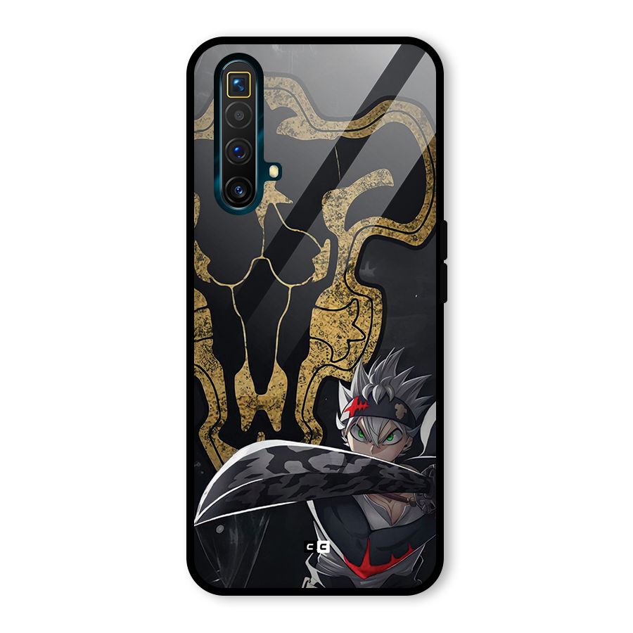 Asta With Black Bulls Glass Back Case for Realme X3 SuperZoom