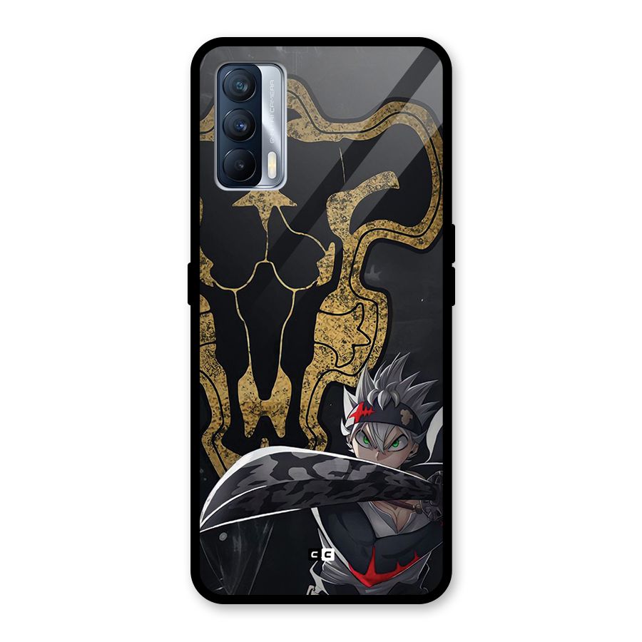 Asta With Black Bulls Glass Back Case for Realme X7