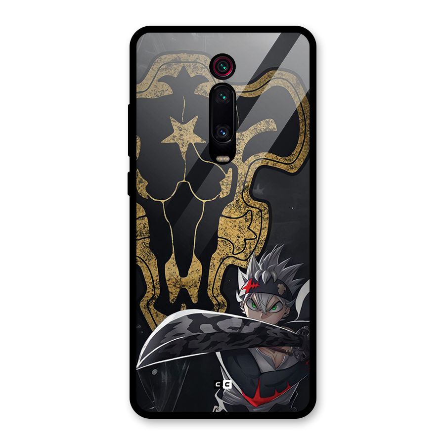 Asta With Black Bulls Glass Back Case for Redmi K20 Pro