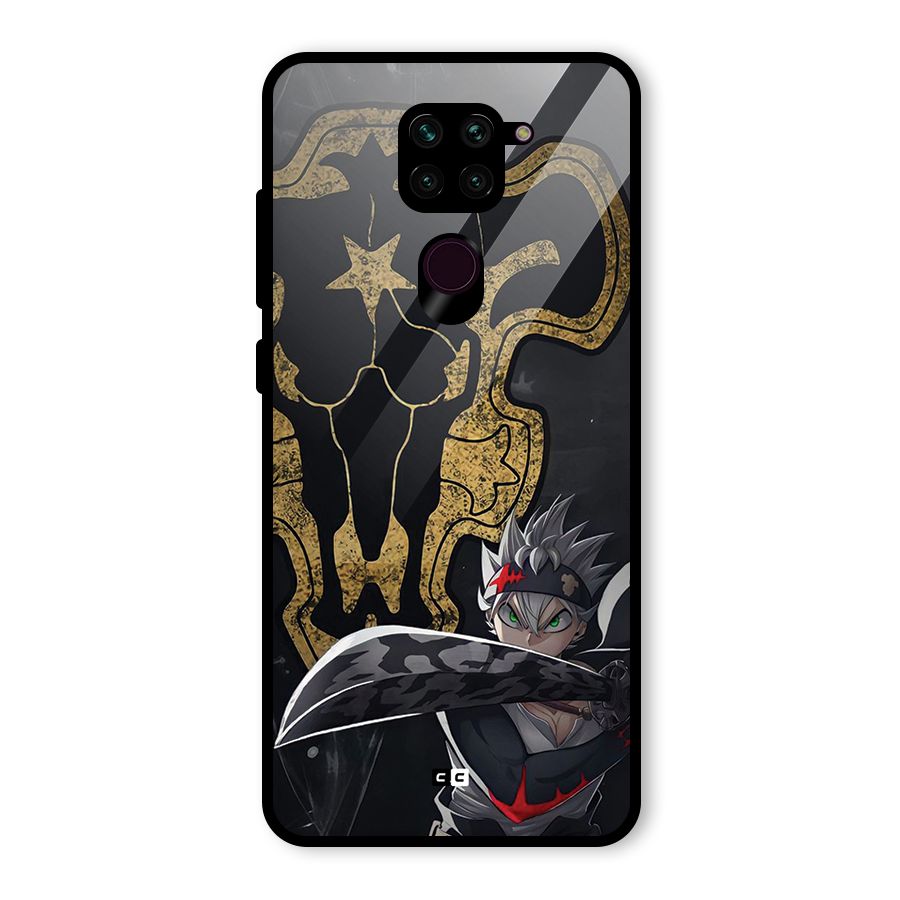 Asta With Black Bulls Glass Back Case for Redmi Note 9