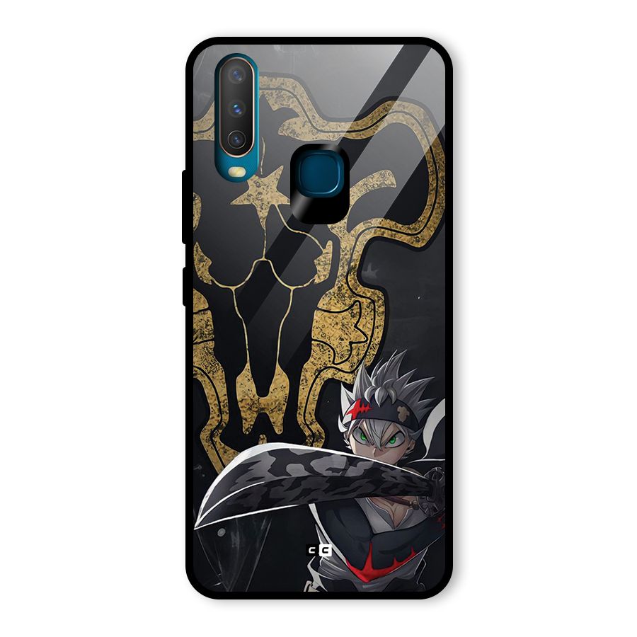 Asta With Black Bulls Glass Back Case for Vivo U10