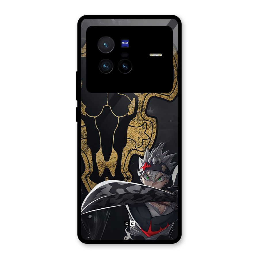 Asta With Black Bulls Glass Back Case for Vivo X80