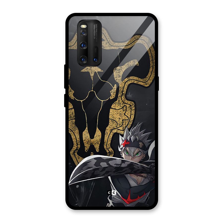 Asta With Black Bulls Glass Back Case for Vivo iQOO 3
