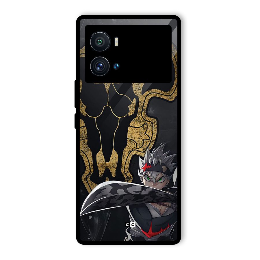 Asta With Black Bulls Glass Back Case for Vivo iQOO 9 Pro