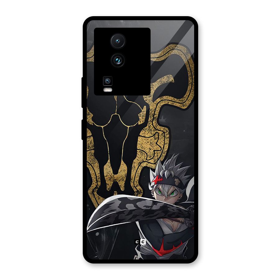 Asta With Black Bulls Glass Back Case for Vivo iQOO Neo 7