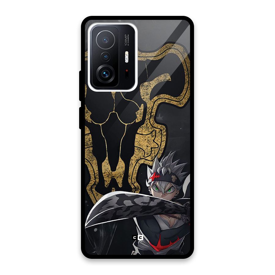 Asta With Black Bulls Glass Back Case for Xiaomi 11T Pro