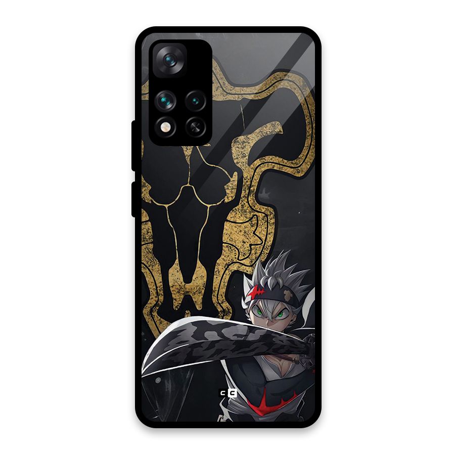 Asta With Black Bulls Glass Back Case for Xiaomi 11i HyperCharge 5G