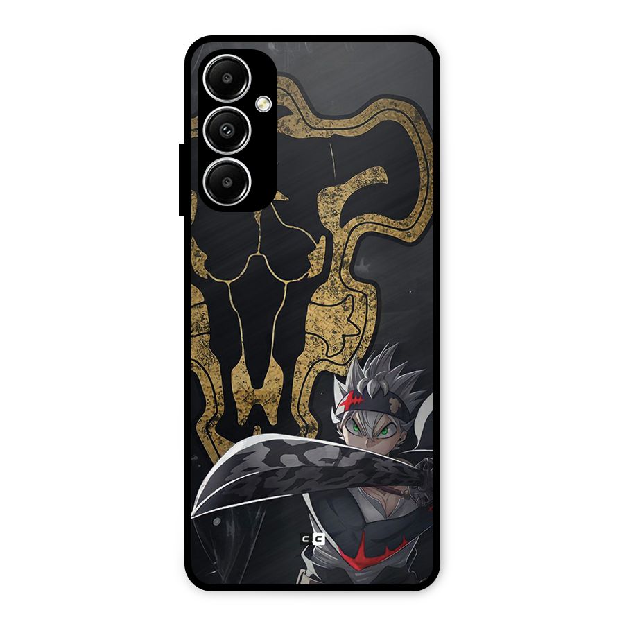 Asta With Black Bulls Metal Back Case for Galaxy A05s