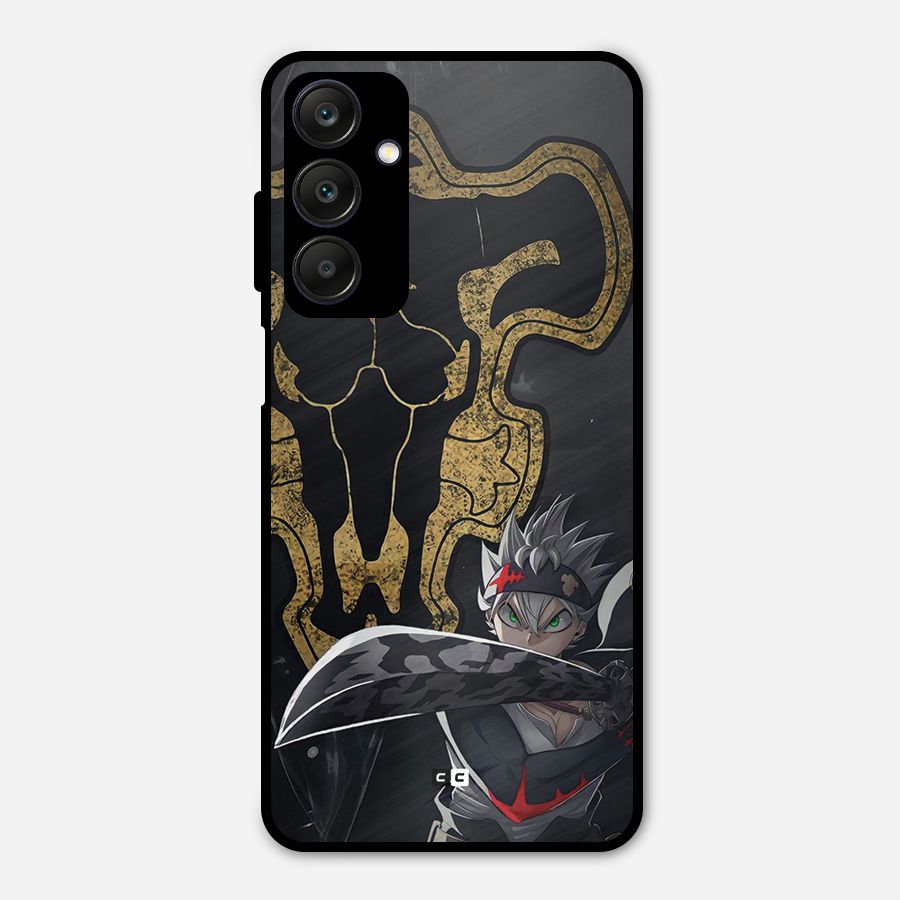 Asta With Black Bulls Metal Back Case for Galaxy A25 5G