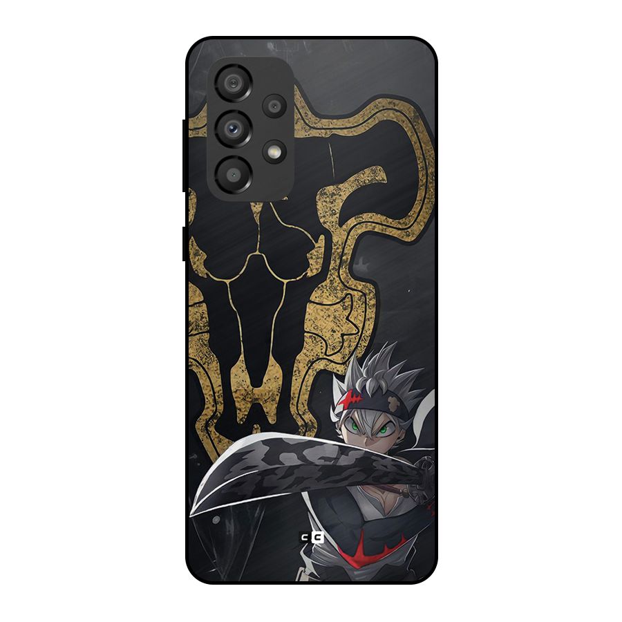 Asta With Black Bulls Metal Back Case for Galaxy A33 5G