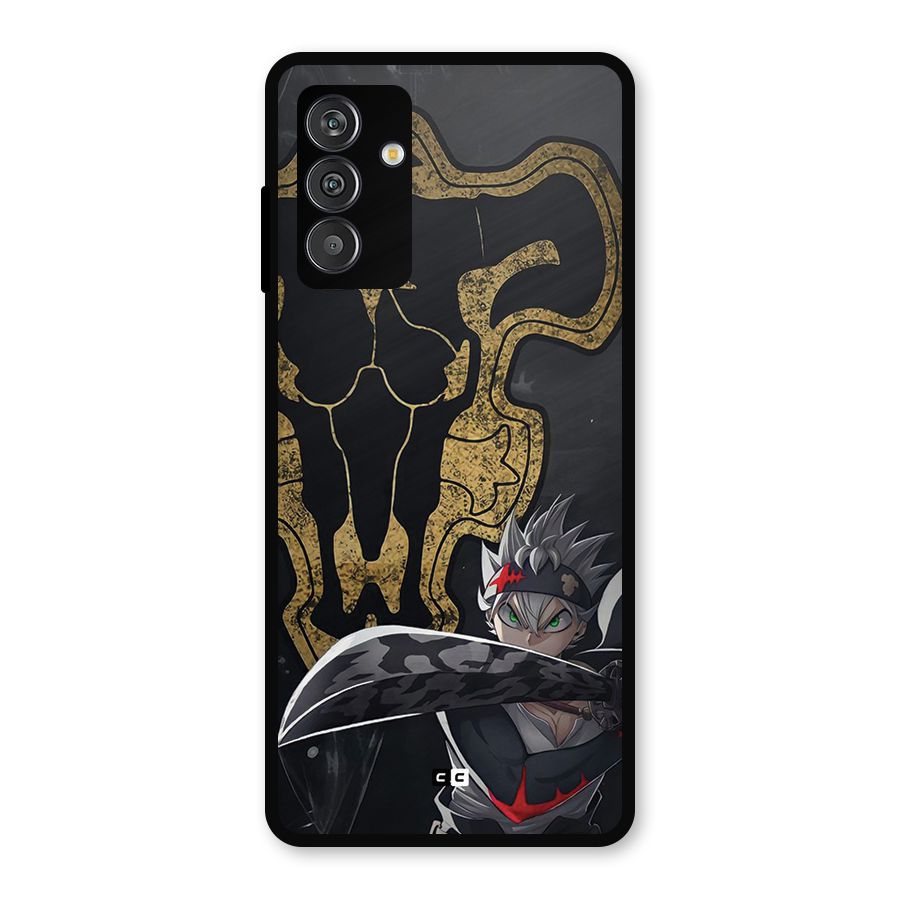 Asta With Black Bulls Metal Back Case for Galaxy M14 5G