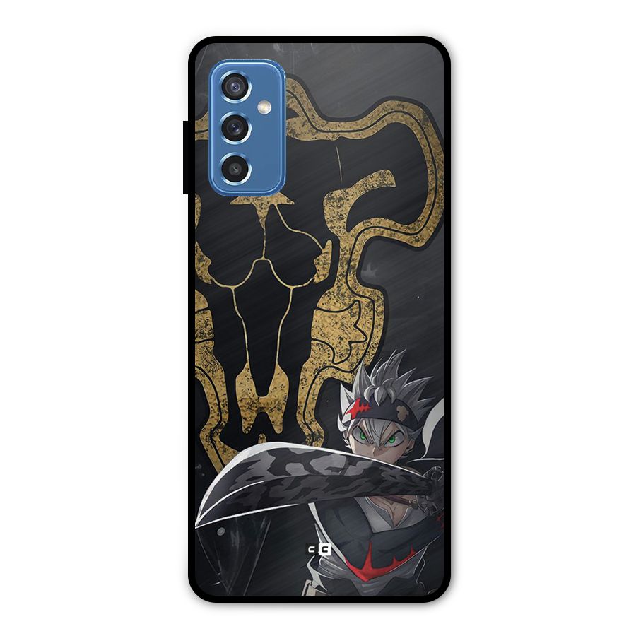 Asta With Black Bulls Metal Back Case for Galaxy M52 5G