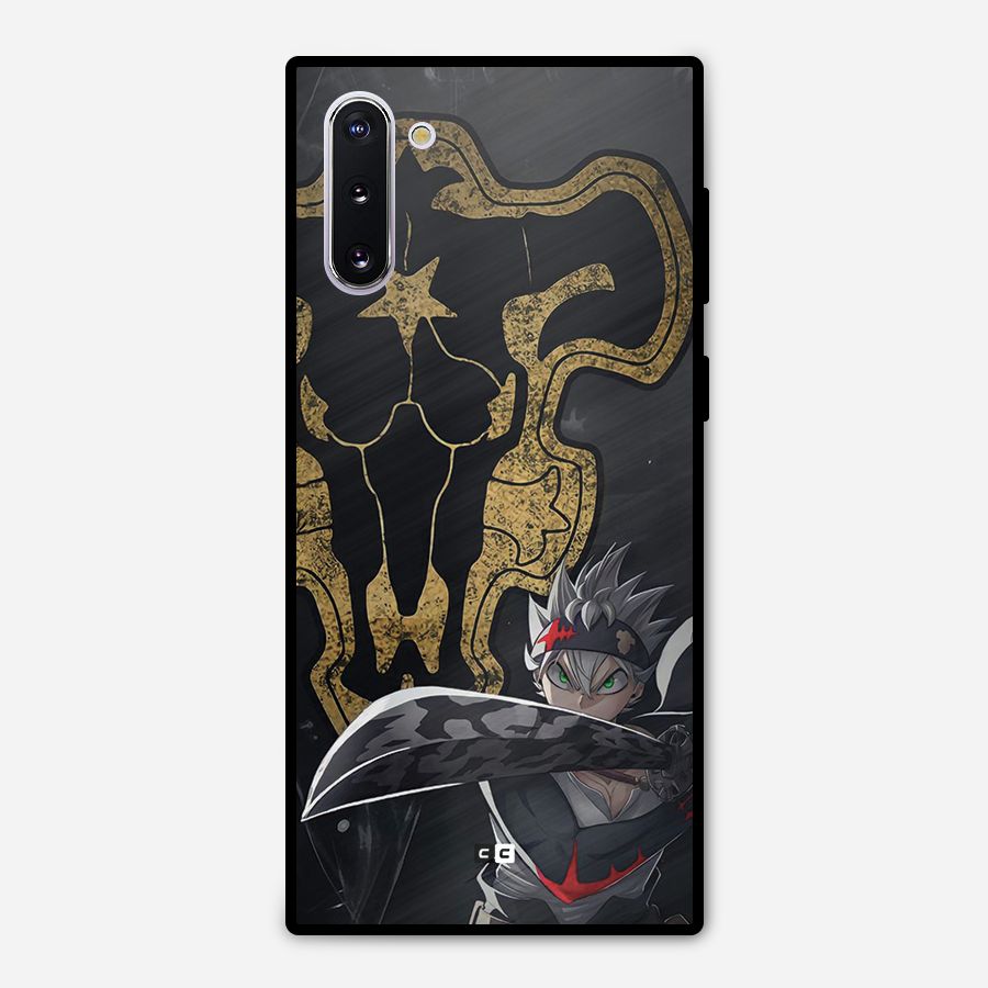 Asta With Black Bulls Metal Back Case for Galaxy Note 10