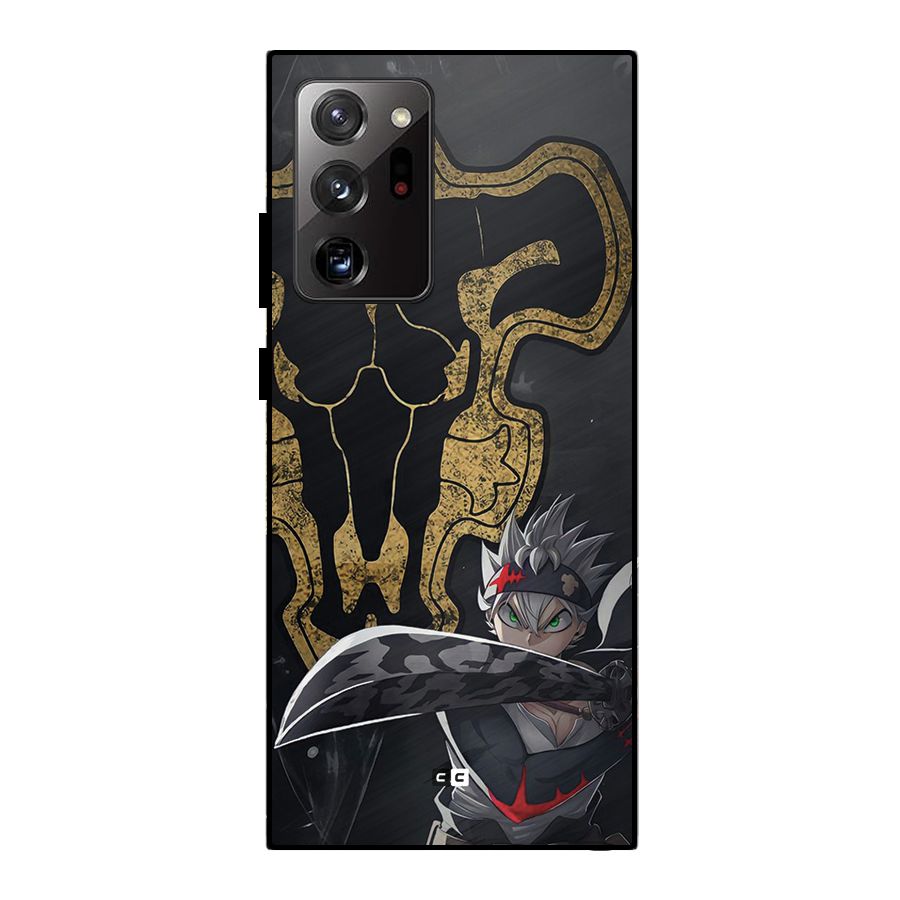 Asta With Black Bulls Metal Back Case for Galaxy Note 20 Ultra