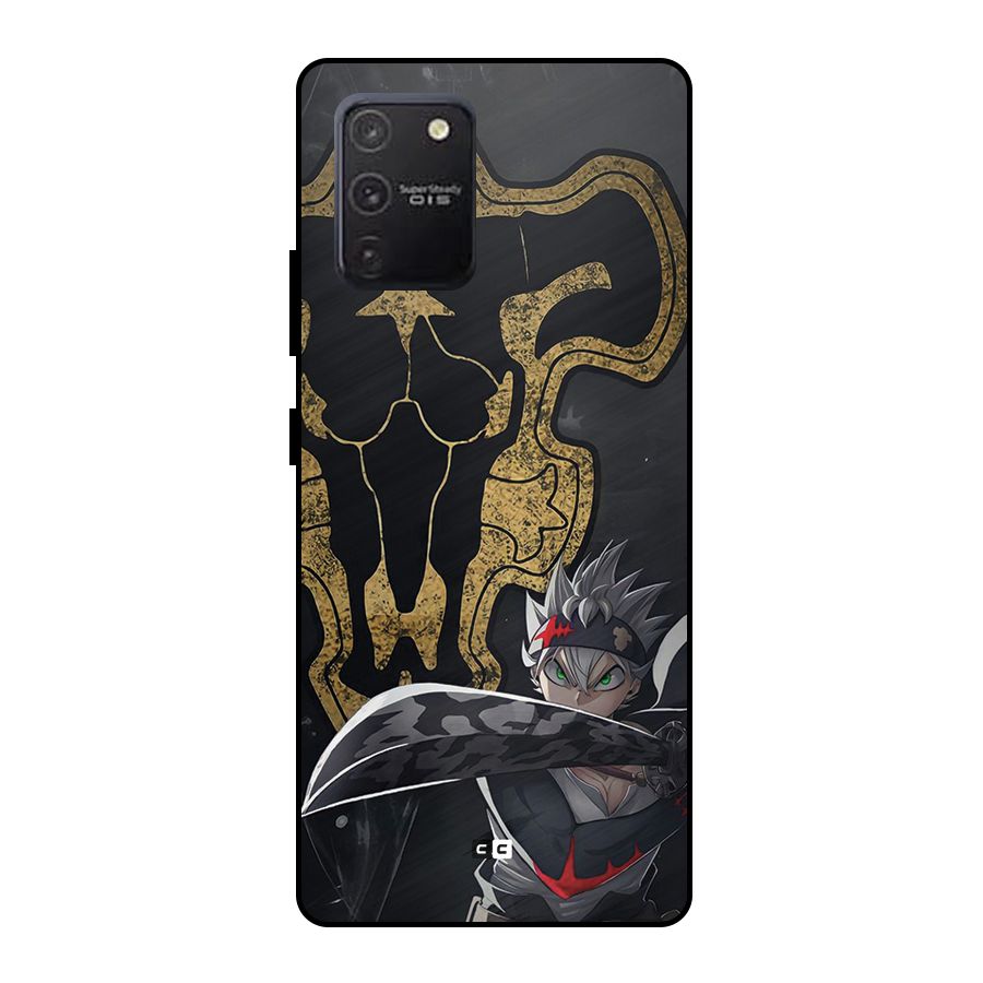 Asta With Black Bulls Metal Back Case for Galaxy S10 Lite