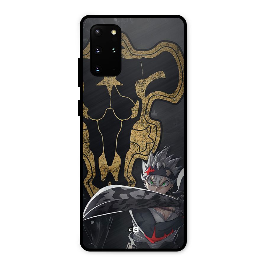 Asta With Black Bulls Metal Back Case for Galaxy S20 Plus