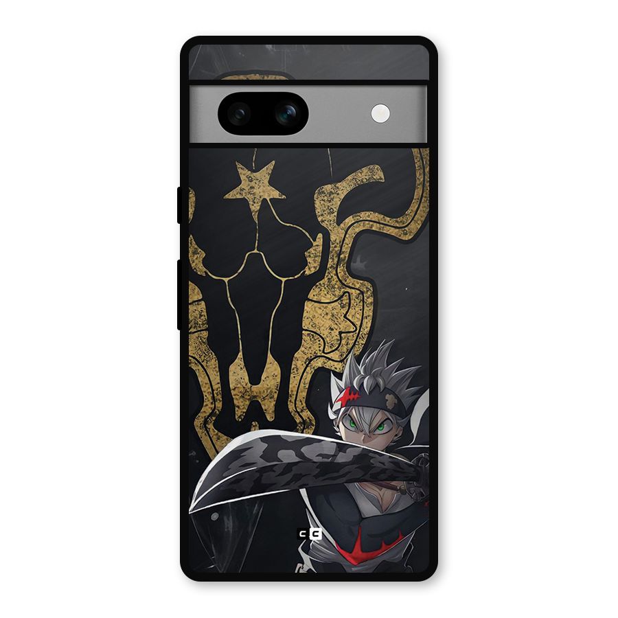 Asta With Black Bulls Metal Back Case for Google Pixel 7a