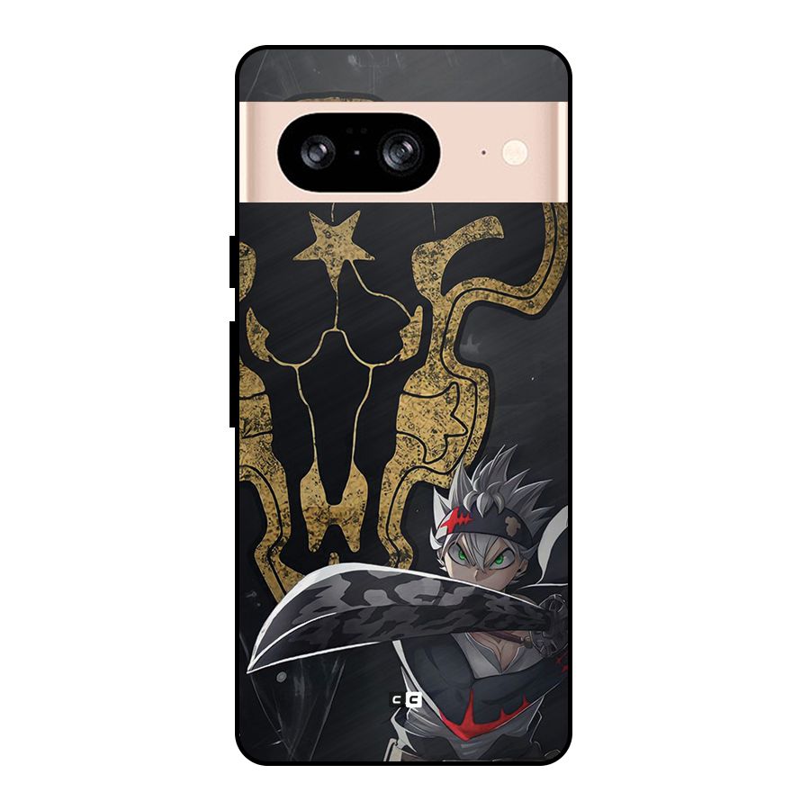 Asta With Black Bulls Metal Back Case for Google Pixel 8