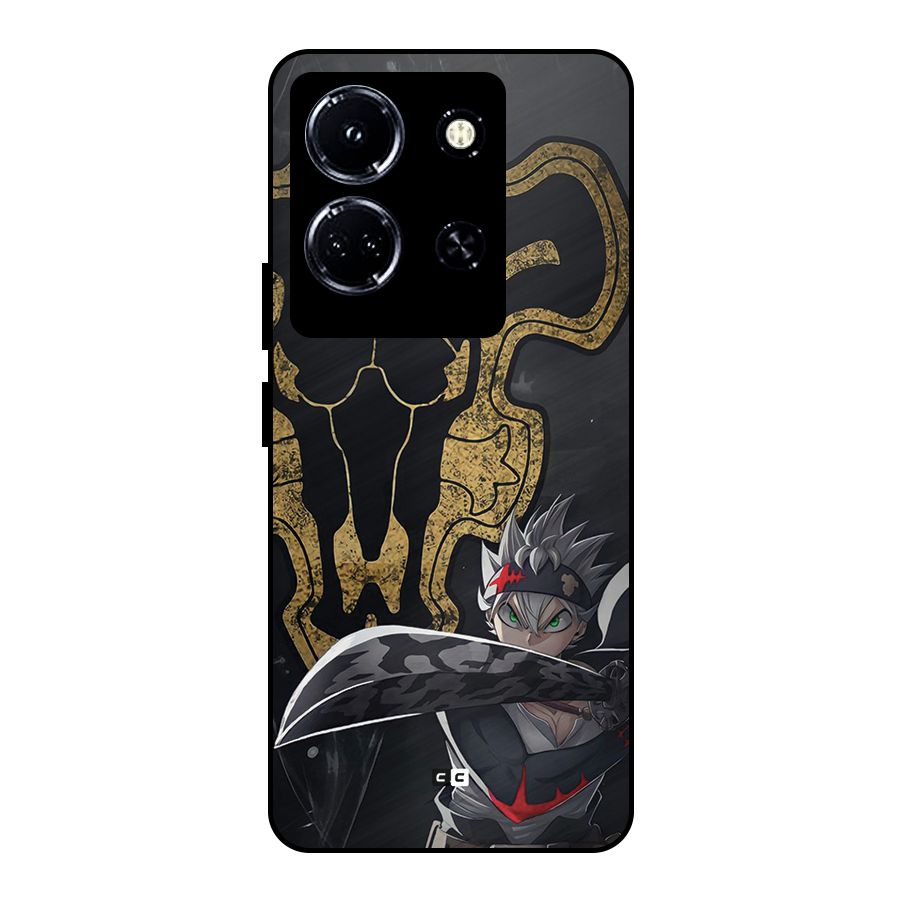Asta With Black Bulls Metal Back Case for Infinix Note 30 5G
