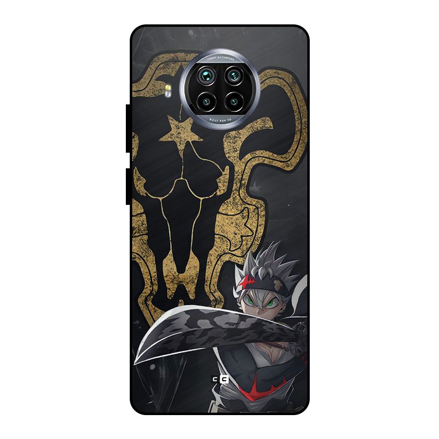 Asta With Black Bulls Metal Back Case for Mi 10i
