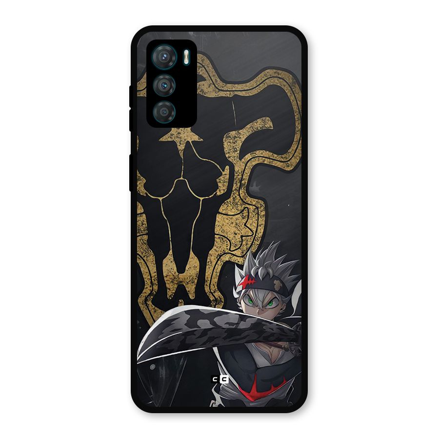 Asta With Black Bulls Metal Back Case for Moto G42