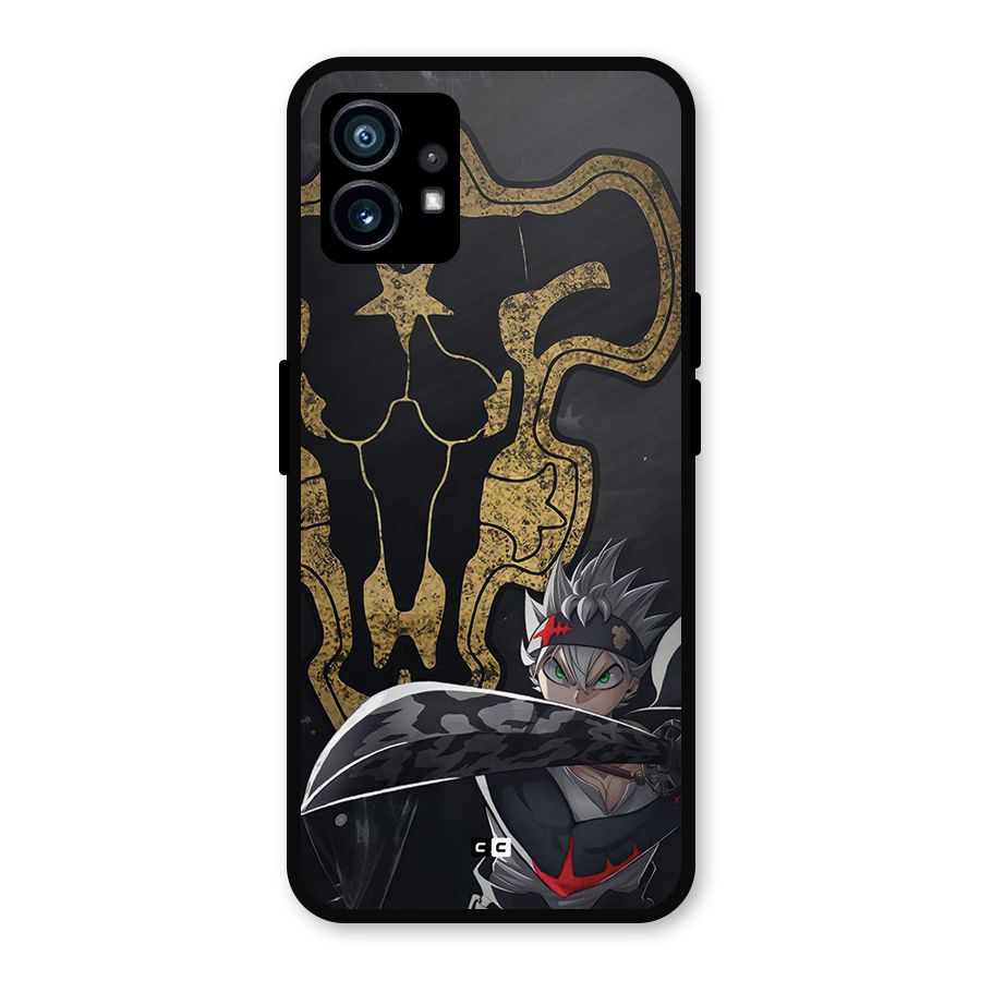 Asta With Black Bulls Metal Back Case for Nothing Phone 1