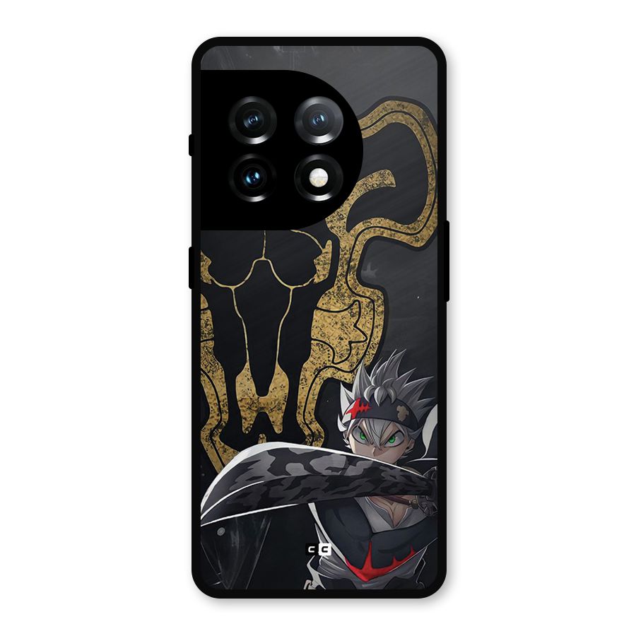 Asta With Black Bulls Metal Back Case for OnePlus 11