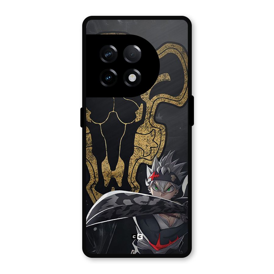 Asta With Black Bulls Metal Back Case for OnePlus 11R