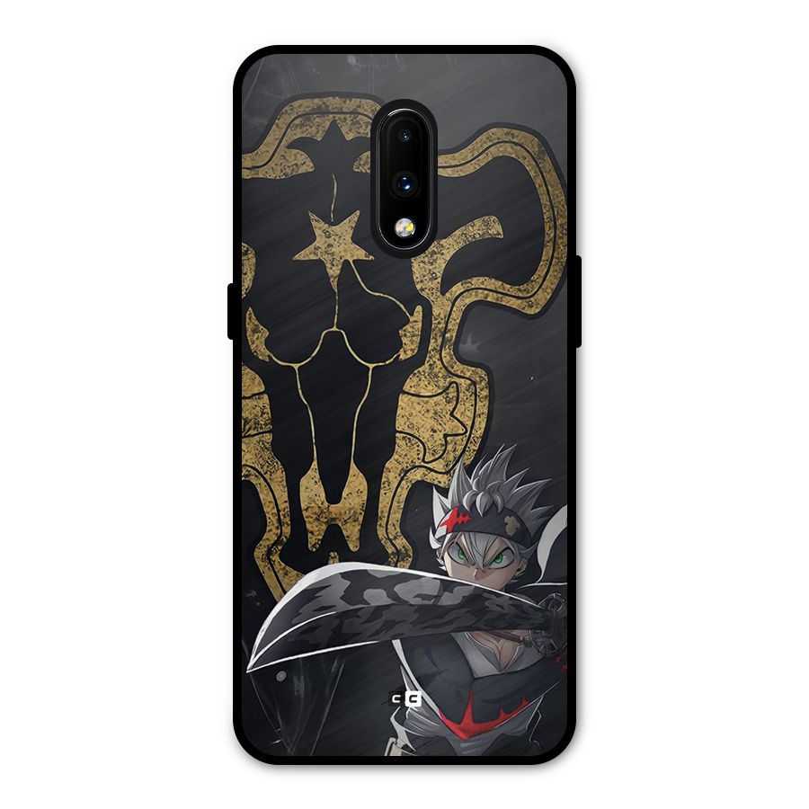 Asta With Black Bulls Metal Back Case for OnePlus 7