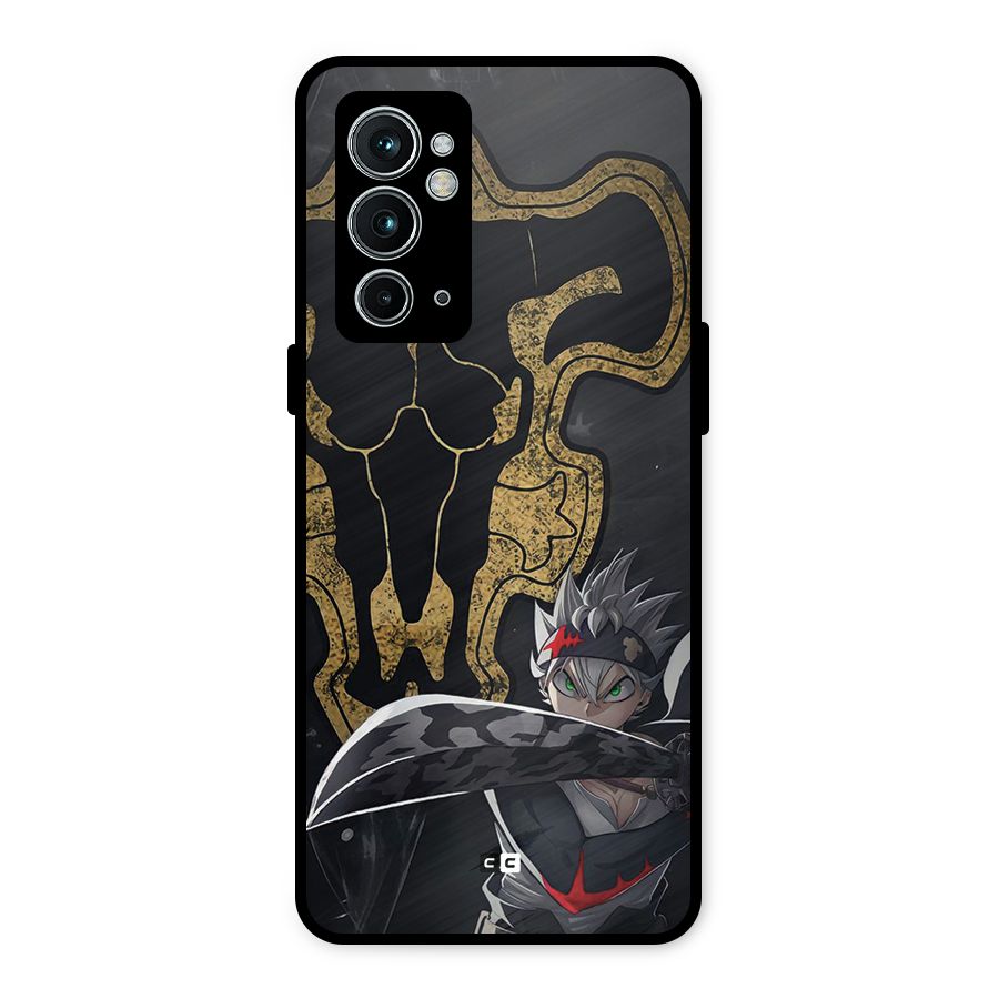 Asta With Black Bulls Metal Back Case for OnePlus 9RT 5G