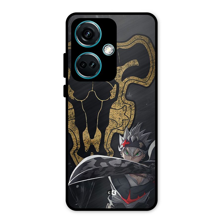 Asta With Black Bulls Metal Back Case for OnePlus Nord CE 3 5G