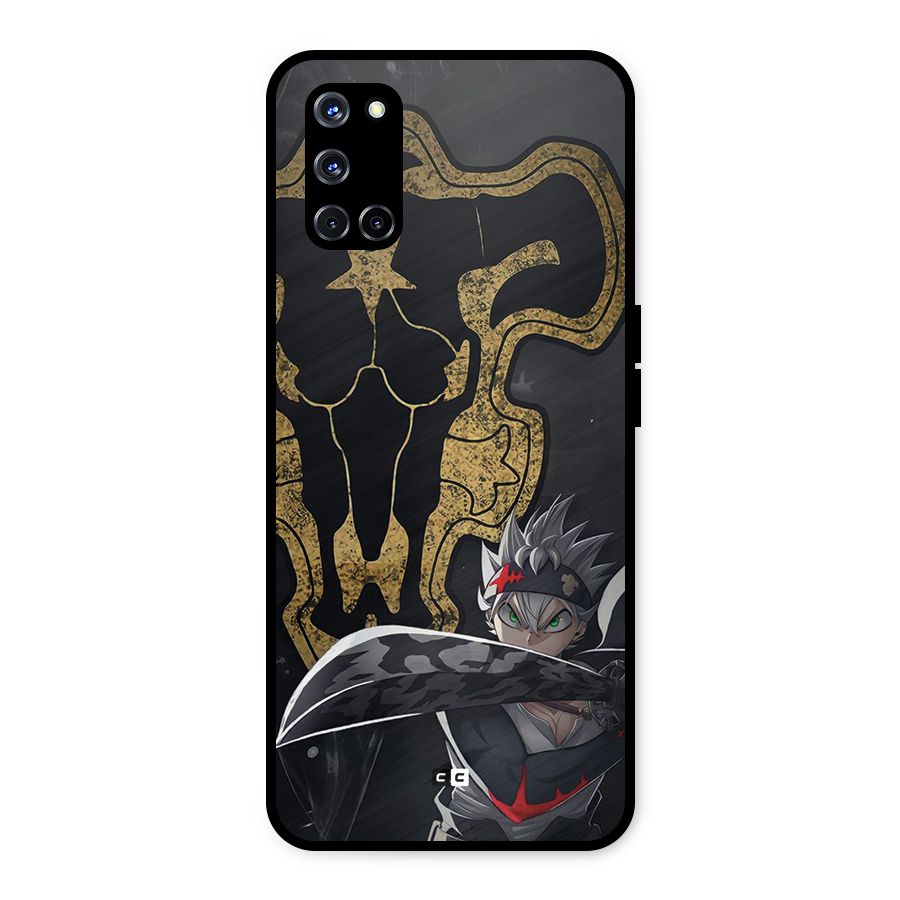 Asta With Black Bulls Metal Back Case for Oppo A52