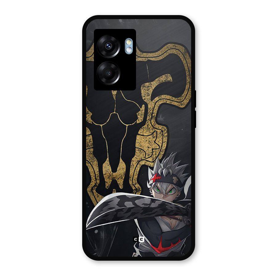 Asta With Black Bulls Metal Back Case for Oppo K10 (5G)