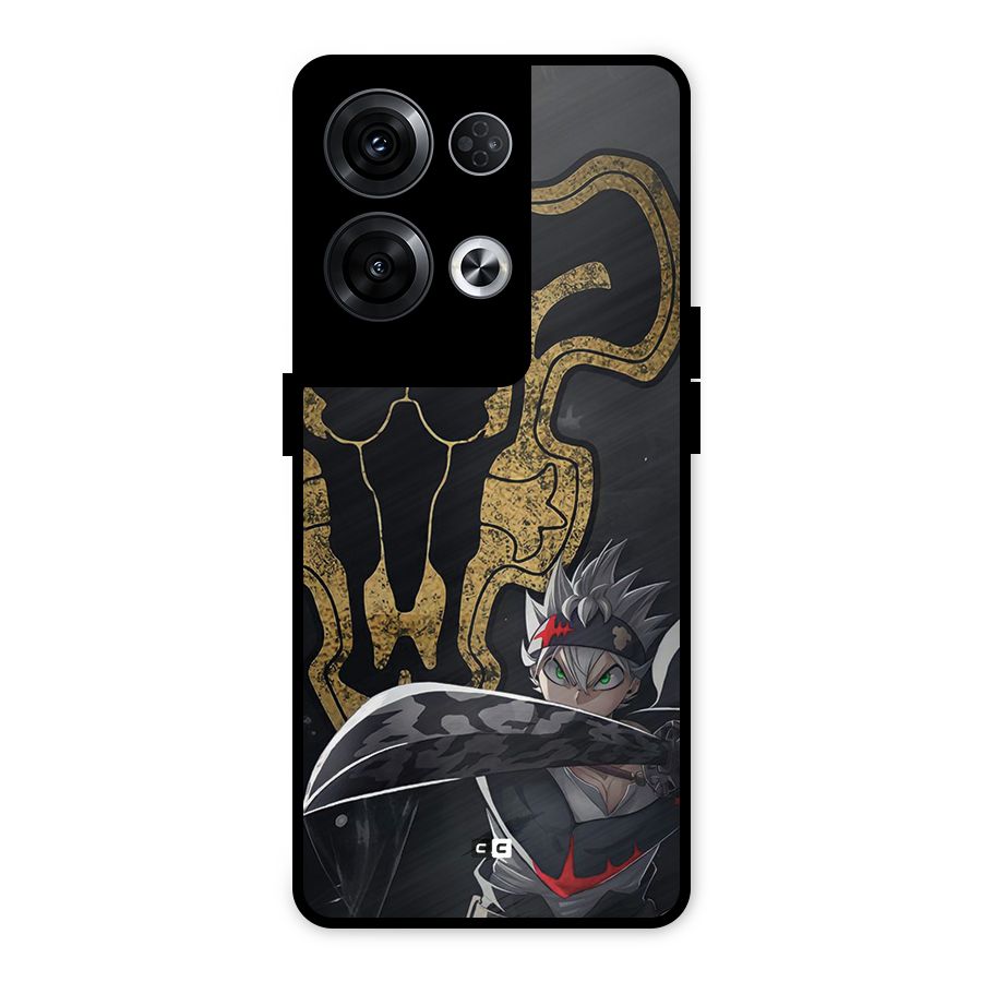 Asta With Black Bulls Metal Back Case for Oppo Reno8 Pro 5G