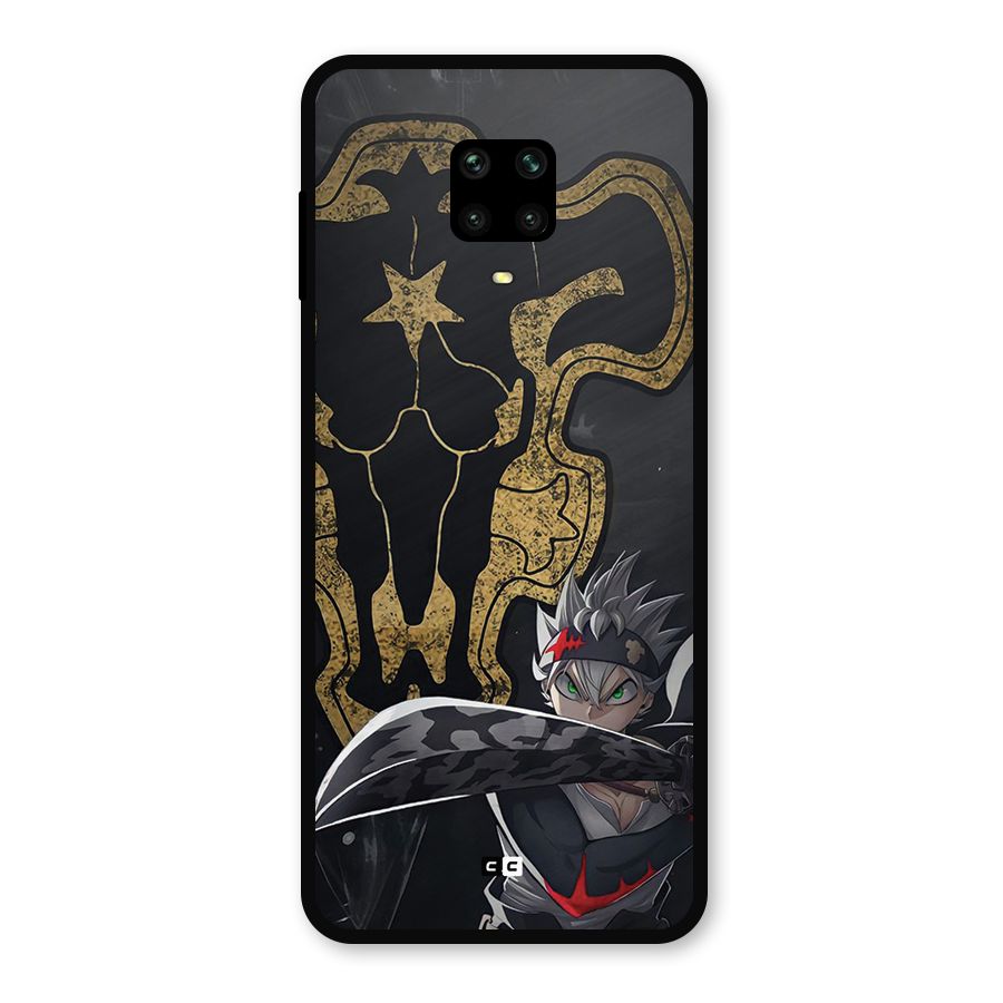 Asta With Black Bulls Metal Back Case for Poco M2