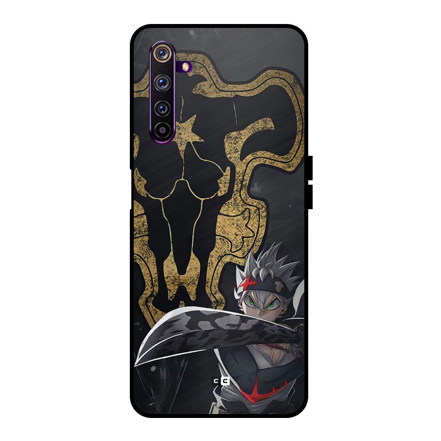Asta With Black Bulls Metal Back Case for Realme 6 Pro
