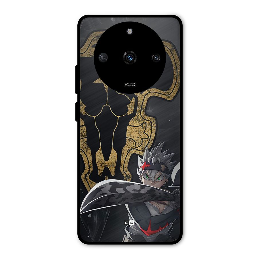 Asta With Black Bulls Metal Back Case for Realme Narzo 60 5G